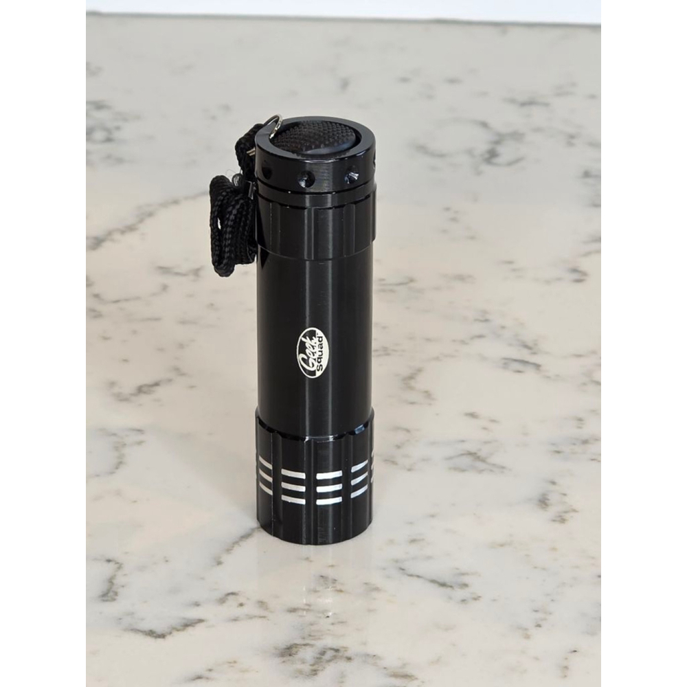Geek Squad Black LED Flashlight One Size
